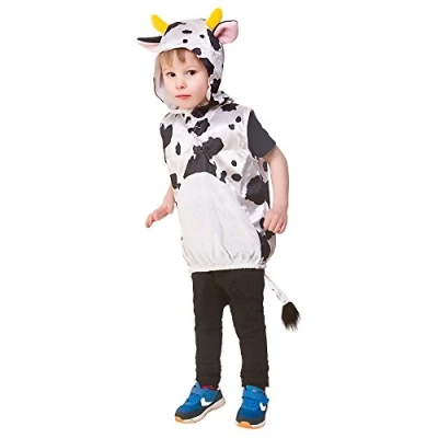 Image of Child/Kids Unisex Cow Animal Tabard Fancy Dress Costume (One Size 3 5 years)
