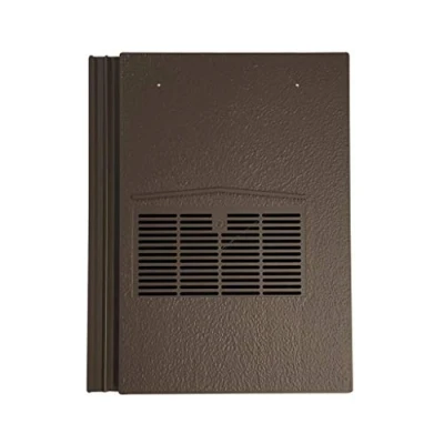 Image of Beddoes Products Roof Tile Vent for Marley Modern and Redland Mini Stonewold with Flexi Pipe Adaptor (Brown Smooth)