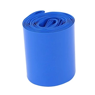 Image of Sourcingmap 50mm Diameter 6M Length PVC Heat Shrink Tube Tubing Blue for 2 x 18650 Battery