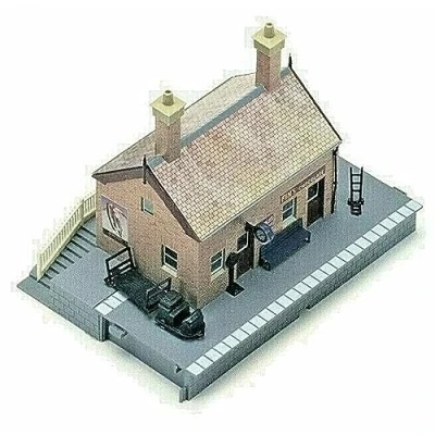 Image of Hornby R8001 OO Gauge Waiting Room Model Railway Accessories, Miniature Diorama Scenery for Train Sets Lifelike Scale 1:76