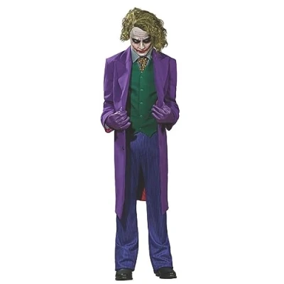 Image of Rubies Official DC Grand Heritage The Joker Costume, From Dark Knight Trilogy, Adult Mens Size X Large Halloween