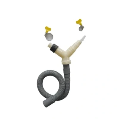 Image of VeEthi Drainage Tee Adapter Pipe Fitting For Washing Machine Dryer Drain With Extended Hose (Size : length 0.3m)