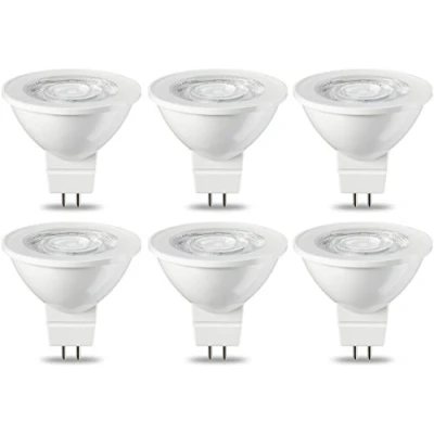 Image of Amazon Basics LED GU5.3 MR16 Spotlight Bulb, 4.5W (Equivalent to 35W), Warm White, Non Dimmable Pack of 6