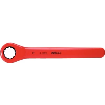 Image of KS Tools 117.4213 Insulated ratchet ring spanner, 13mm