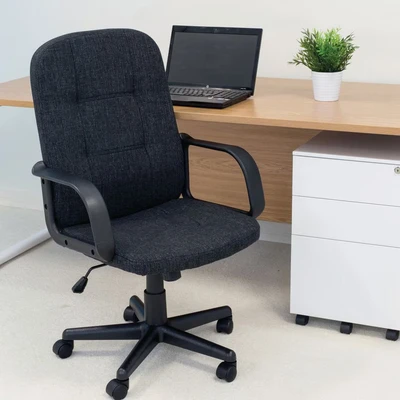 Image of Jemini Jack 2 Fabric Executive Chair Charcoal KF79889