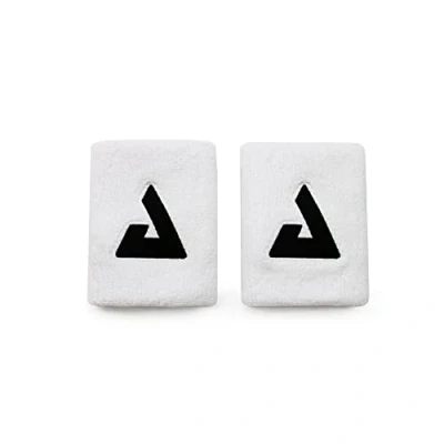 Image of JOOLA Trinity Wristband 2 Pack White Wrist Bands with Moisture Wicking Performance Material 4 inch Elastic Sweatband for Wrists Table Tennis &amp; Pickleball Accessory