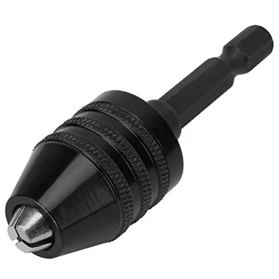 Image of Drill Chuck,0.3 6.5mm Keyless Chuck 1/4&quot; Hex Shank Quick Change Adapter Converter