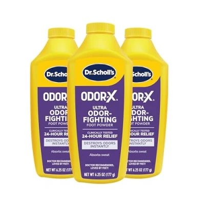 Image of Dr. Scholl&#039;s Odor x Sweat Absorbing Foot Powder, 7 Ounce (Pack of 1)