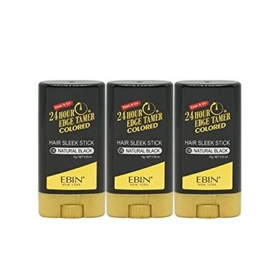 Image of EBIN NEW YORK 24 Hour Colored Sleek Stick_Natural Black 3pack