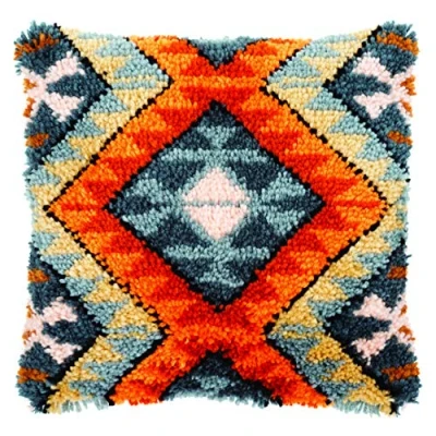 Image of Vervaco Cushion: Ethnic Print, Cotton, Multi, ca. 40 x cm / 16&quot;
