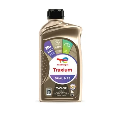 Image of TotalEnergies TRAXIUM DUAL 9 FE Synthetic 75W90 Transmission Oil API GL 4/5, MT 1, SAE J2360 1 Liter