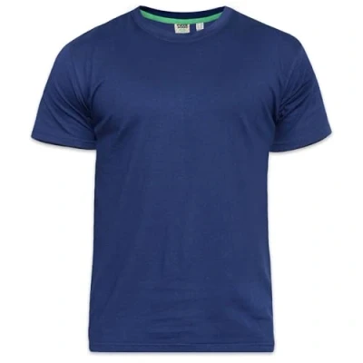 Image of Duke Men&#039;s D555 Tees Flyers Premium Cotton Crew Neck T shirts Blue 4XL