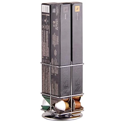 Image of Ever Rich ® 40 Tower Coffee Capsule Pod Holder Compatible with Nespresso Capsules (NES Pack 40)