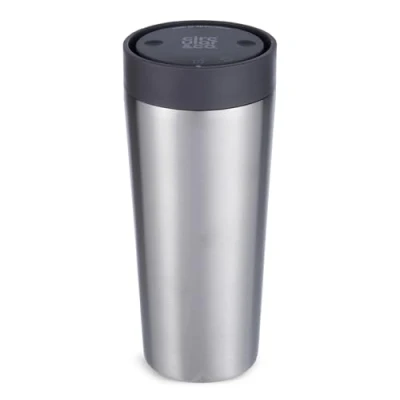 Image of Circular &amp; Co Thermal Stainless Steel Travel Mug 16oz/454ml Insulated Reusable Coffee Cup 100% Leakproof Lockable 6 Hours Hot/Cold Push Top, One Hand Open, 360 Drinking Tumbler