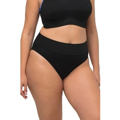 Image of Ulla Popken, Women&#039;s Plus Size Midi Briefs, black