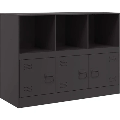 Image of vidaXL Sideboard Black 99x39x73 cm Steel