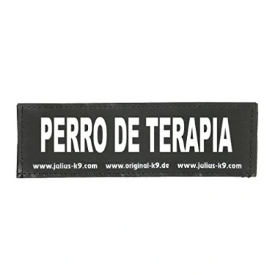 Image of Interchangeable Patches, 1 pair, PERRO DE TERAPIA, Size: Small, Black