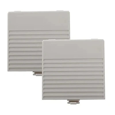 Image of OTOTEC 2PCS Replacement Battery Door Covers Cases Protectors Compatible with Classic Game Boy Console Grey Plastic Accessories