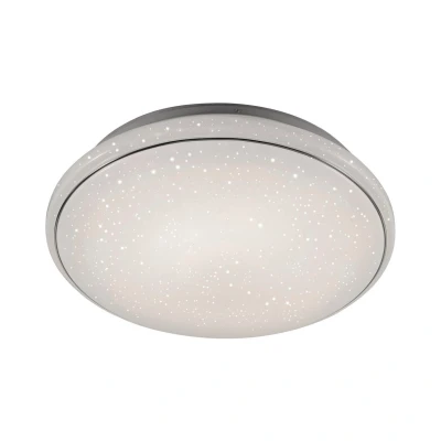 Image of Jupiter Decorative Flush Ceiling Light White 1x 28.8W LED 3000 5000K