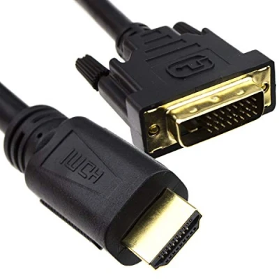 Image of kenable DVI D 24+1pin Male to HDMI Digital Video Cable Lead GOLD 15m [15 metres]