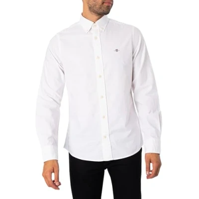 Image of GANT SLIM Oxford Shirt Shirt, Men&#039;s, Size: 3XL, White