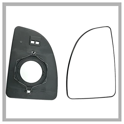 Image of Fits Peugeot Boxer 1999 to 2005 Convex Wing Mirror Glass LEFT HAND (UK Passenger Side)