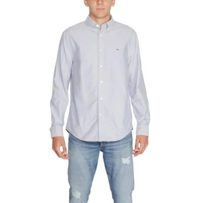 Image of Tommy Hilfiger Solid Heritage Oxford Shirt Shirt, Men&#039;s, Size: XS, Royal blue