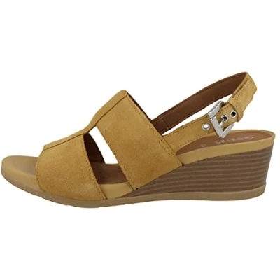 Image of Geox Women&#039;s D Marykarmen Sandal, Mustard, 5 UK
