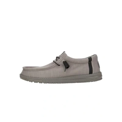Image of HEYDUDE Men&#039;s Wally Stretch Fleece Slip On Shoes, Lava Stone, 7 UK