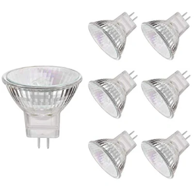Image of VINBE MR11 Halogen Light Bulbs, 20W 12V GU4 Spot Bulbs Lamp, Warm White,Pack of 6