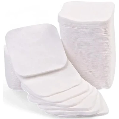 Image of Pack of 40 Square Cotton Wool Pads, 100% Pure Cotton, Facial Pad, Suitable for Everyday use Cleansing or moisturising All Skins
