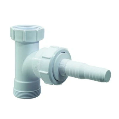 Image of McAlpine V33L Domestic Appliance Swept Tee 1.5&quot; x 0.75&quot;, White
