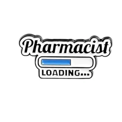 Image of Patch Nation Pharmacist Loading Metal Pin Badge Brooch