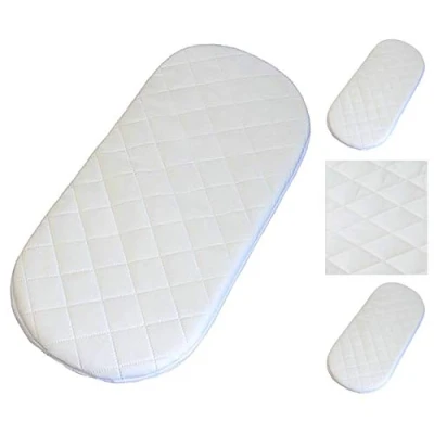 Image of Baby Mattress Round corner Quilted Cover Pram Fits VENICCI Carry Cot 75 * 32 CM
