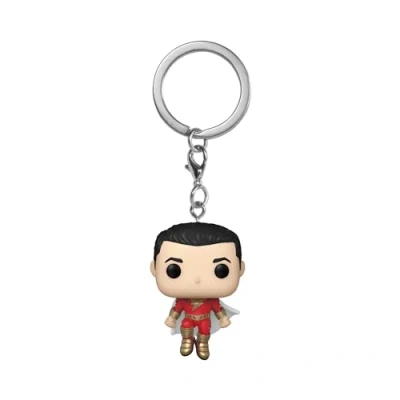 Image of Funko POP! Keychain: Shazam 2 Novelty Keyring Collectable Mini Figure Stocking Filler Gift Idea Official Merchandise Movies Fans Backpack Decor