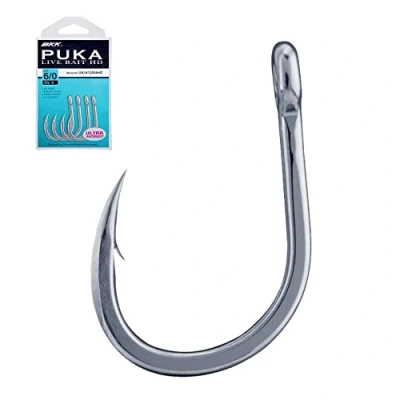 Image of BKK Puka Livebait HD Seafish Hook #2 (7 stuks) Sea fishing hooks