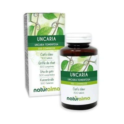 Image of Cat&#039;s Claw (Uncaria tomentosa) bark Naturalma 150 g 300 Tablets Food Supplement Natural and Vegan