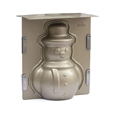 Image of DECORA 0075012 3D Snowman Cake PAN, Acciaio