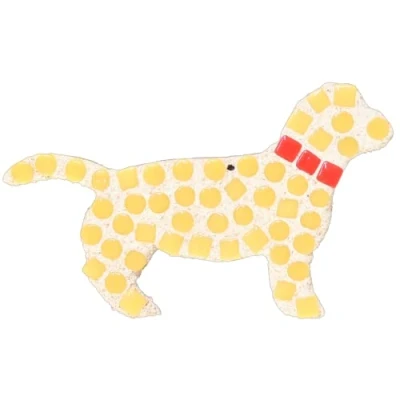 Image of Crafty You Me Labrador Puppy Dog Mosaic Craft Kit, Creative Arts and Crafts Activity for Novice Crafters, Made in UK