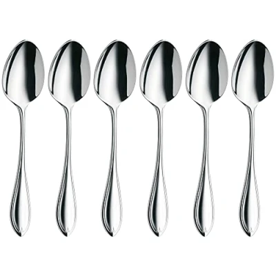 Image of WMF Premiere Cromargan Protect Espresso Spoons, Silver, Set of 6