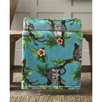 Image of Deyongs Supersoft Madagascar Printed 100% Polyester Throw Blanket for Sofa, Bed and Couch Large 140cm x 180cm