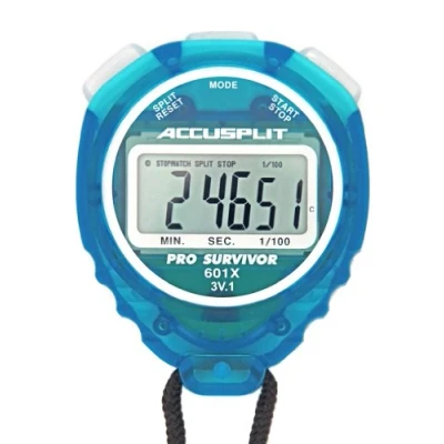 Image of ACCUSPLIT Pro Survivor A601XBK Stopwatch, Clock, Extra Large Display (Aqua)