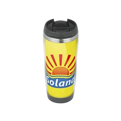 Image of Benidorm Show Solana Travel Mug, Thermal Insulated Cup for Hot and Cold Beverages Drinks