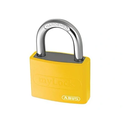 Image of ABUS 49934 My Lock Aluminium Padlock with 6401 Alike Keyed Yellow