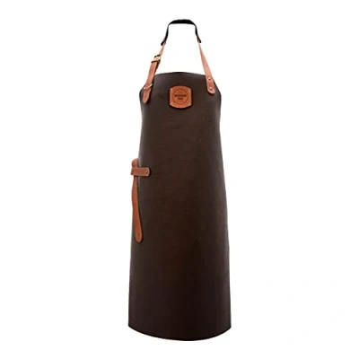 Image of Rockingham Forge Brown Leather Apron