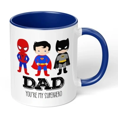 Image of Print Maniacs Dad You are My Favourite Super Hero 11oz Ceramic Mug Fathers Day Gift Birthday