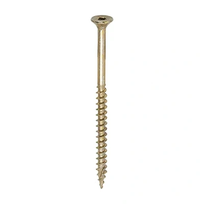 Image of TIMCO C2 Clamp Fix Multi Purpose Premium Screws TX Double Countersunk Yellow 5.0 x 80 Box of 200