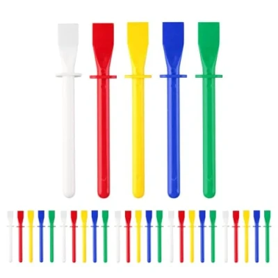 Image of 30 Pcs Glue Spreader Applicator 11cm Bright Coloured Plastic PP Spatula Sticks Art And Craft for Kids Spreaders Kid