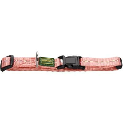 Image of HUNTER Collar Tripoli Vario Basic, XS Nylon light pink, reflecting