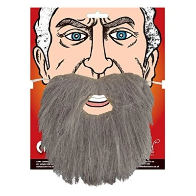 Image of Wicked Costumes Adult Fancy Dress Beard Grey